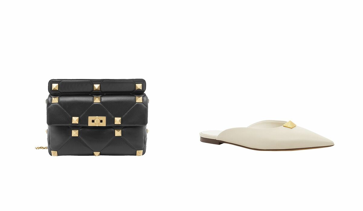定価17万程　美品　VALENTINO ローマンスタッズ　ブラックレザーパンプス 2888800000008847-1.jpg
