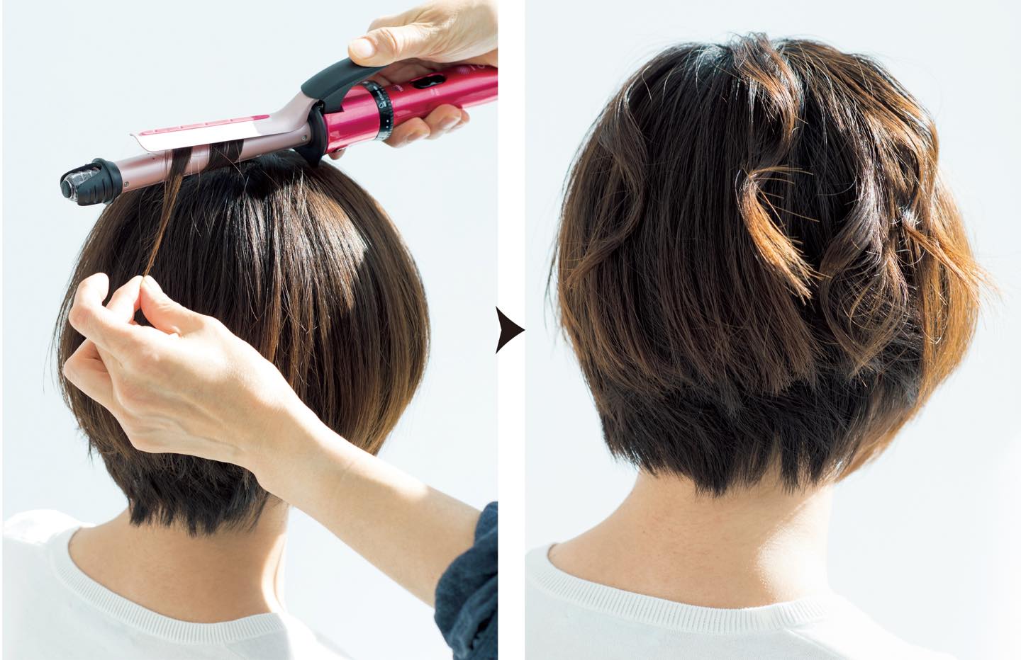 40代 髪型_5,40代 ショートヘア_5,ヘアアレンジ_6
