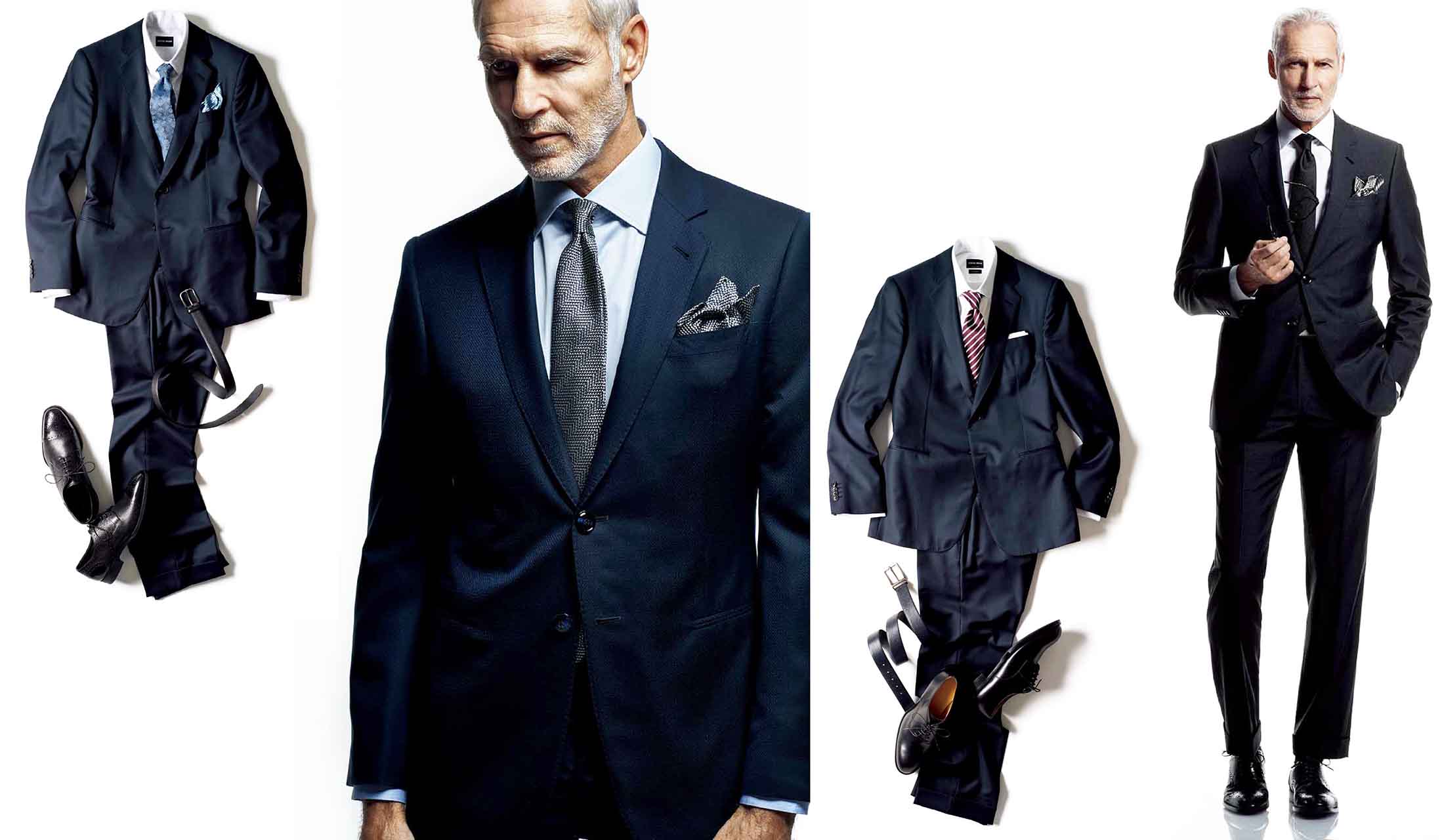ジョルジオ アルマーニのファッションまとめ｜人気のネイビースーツをはじめ、おすすめのセットアップスーツやジャケット、オーダーまでをまとめて紹介 |  MEN'S Precious（メンズプレシャス）