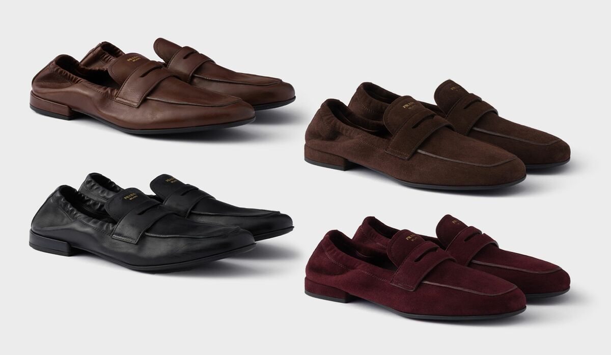 美品　プラダ　厚底　ローファー　バーガンディ 美品 プラダ 厚底 ローファー バーガンディ