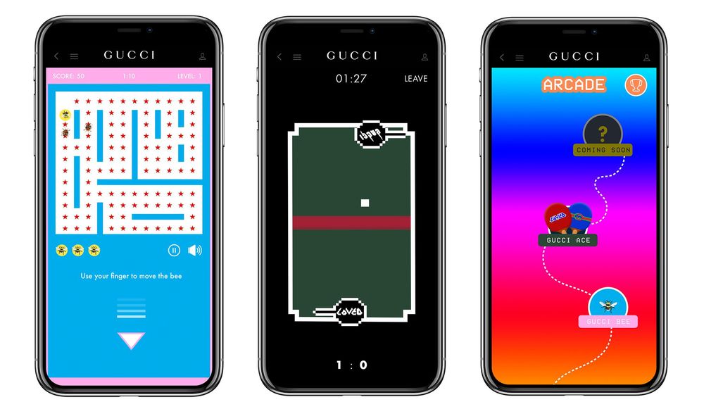 どこか懐かしい グッチの公式アプリでアーケードゲームが遊べます Precious Jp プレシャス