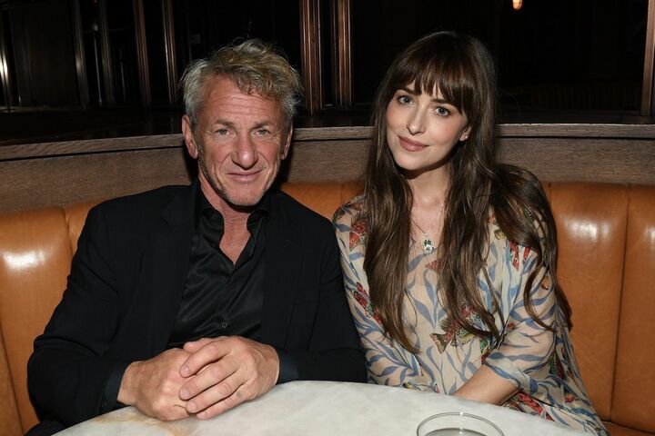 共演のショーン・ペンと。