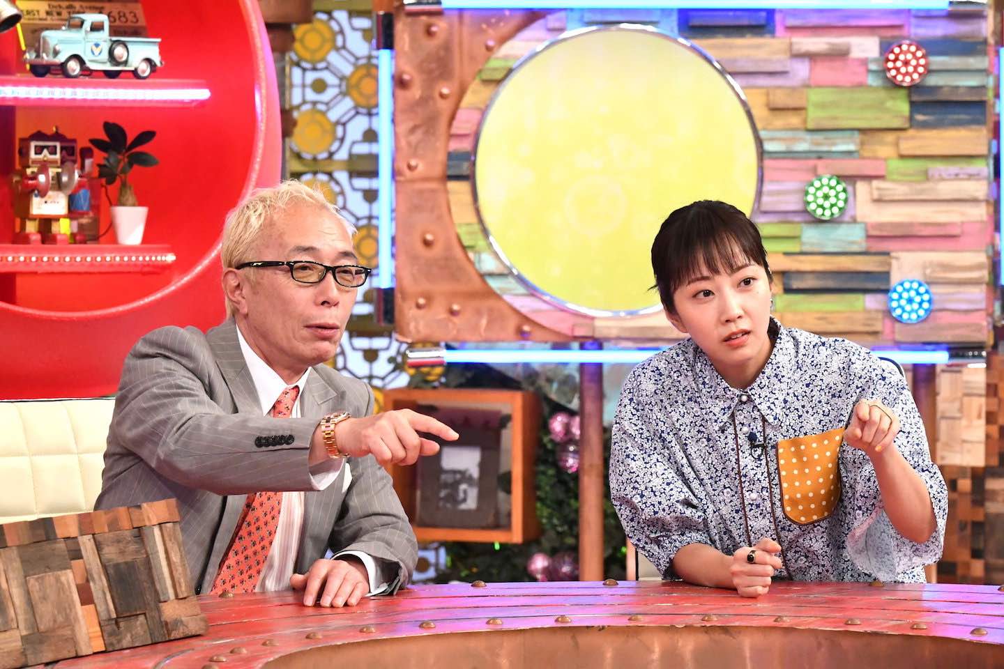 ©ABCテレビ 所ジョージさんと木南晴夏さん