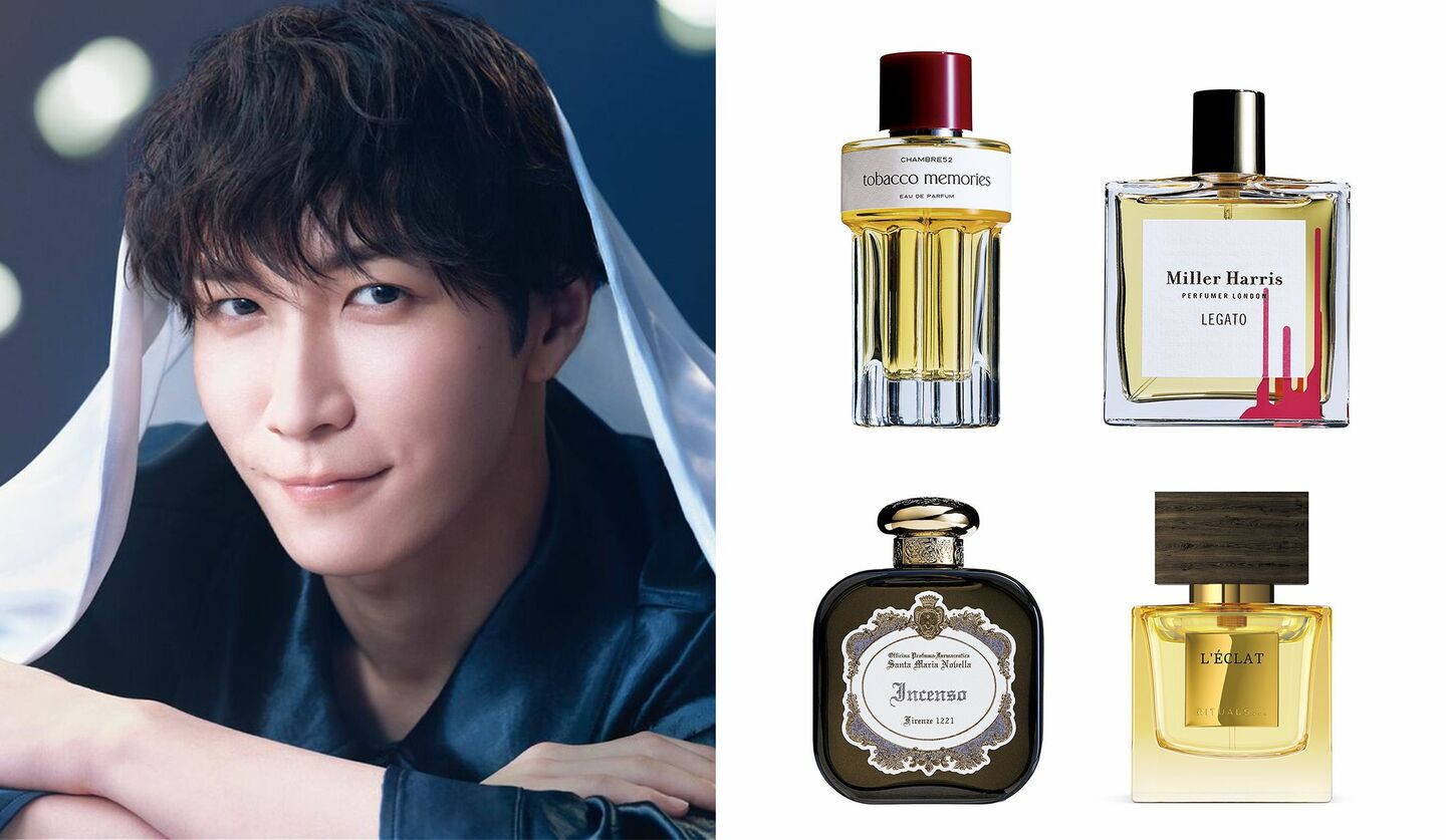 渡辺翔太さん、シャンブル サンカン ドゥ タバコ メモリーズ オードパルファン、ミラー ハリス レガート オーデパルファム、サンタ・マリア・ノヴェッラ オードパルファム インチェンソ、リチュアルズ　エクラ オードパルファム