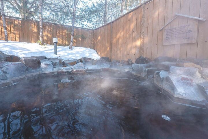 冬の露天風呂