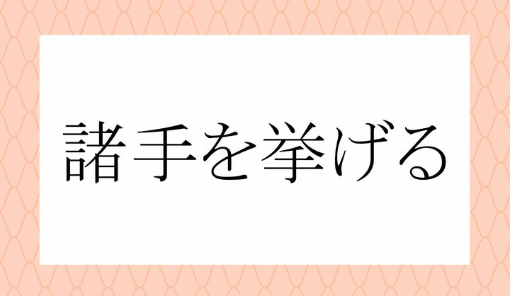 「○○○を○げる」。