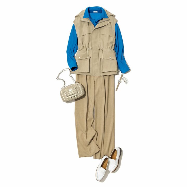 春コーデ_1,ベージュ_1