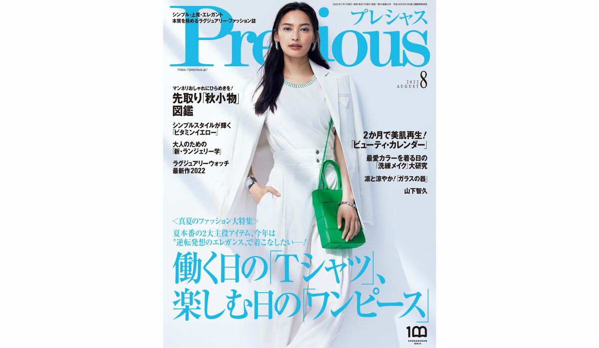 『Precious』2022年8月号|真夏のファッション大特集【働く日の
