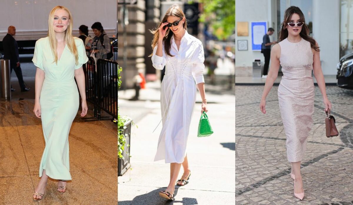 白、淡色なら軽やかでしなやか！ 「ワンピース」セレブたちの最新