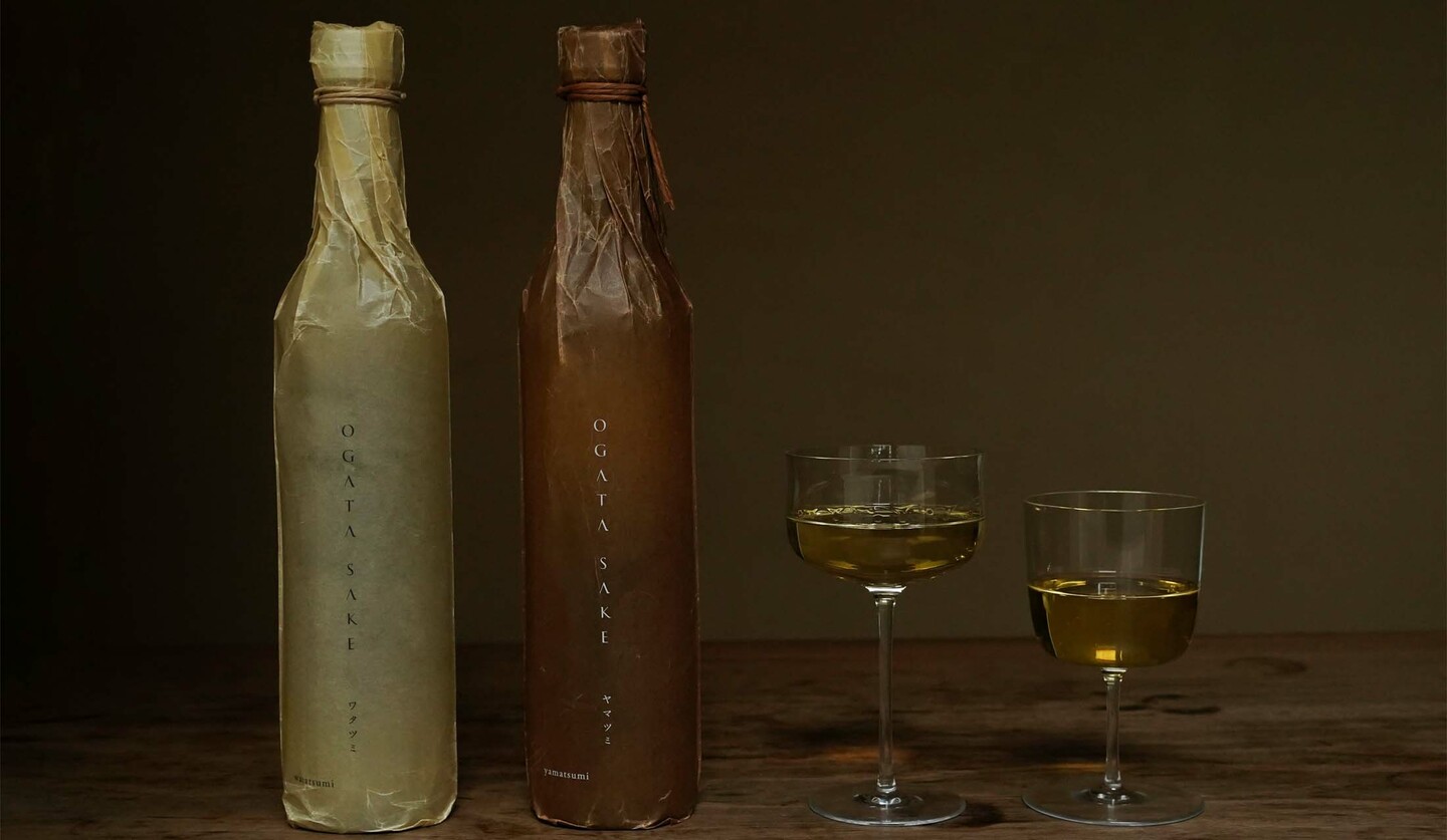 日本酒「OGATA SAKE ワタツミ」と「OGATA SAKE ヤマツミ」