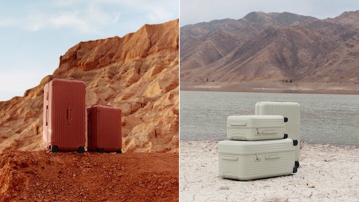 リモワの「エッセンシャル」シリーズから登場するシーズン限定カラー「テラコッタ」と「クレイ」