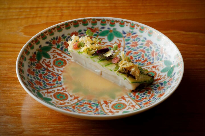 パーク ハイアット京都の「八坂」で開催される特別イベント「Sustainable Seas, Kyoto Table」のメニュー