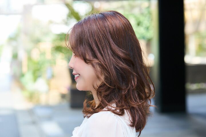 40代　髪型_2,ミディアムヘア_2