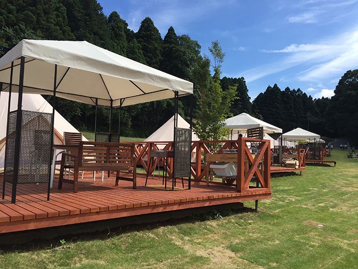 千葉県香取市の農園リゾートTHE FARMににある「THE FARM CAMP」