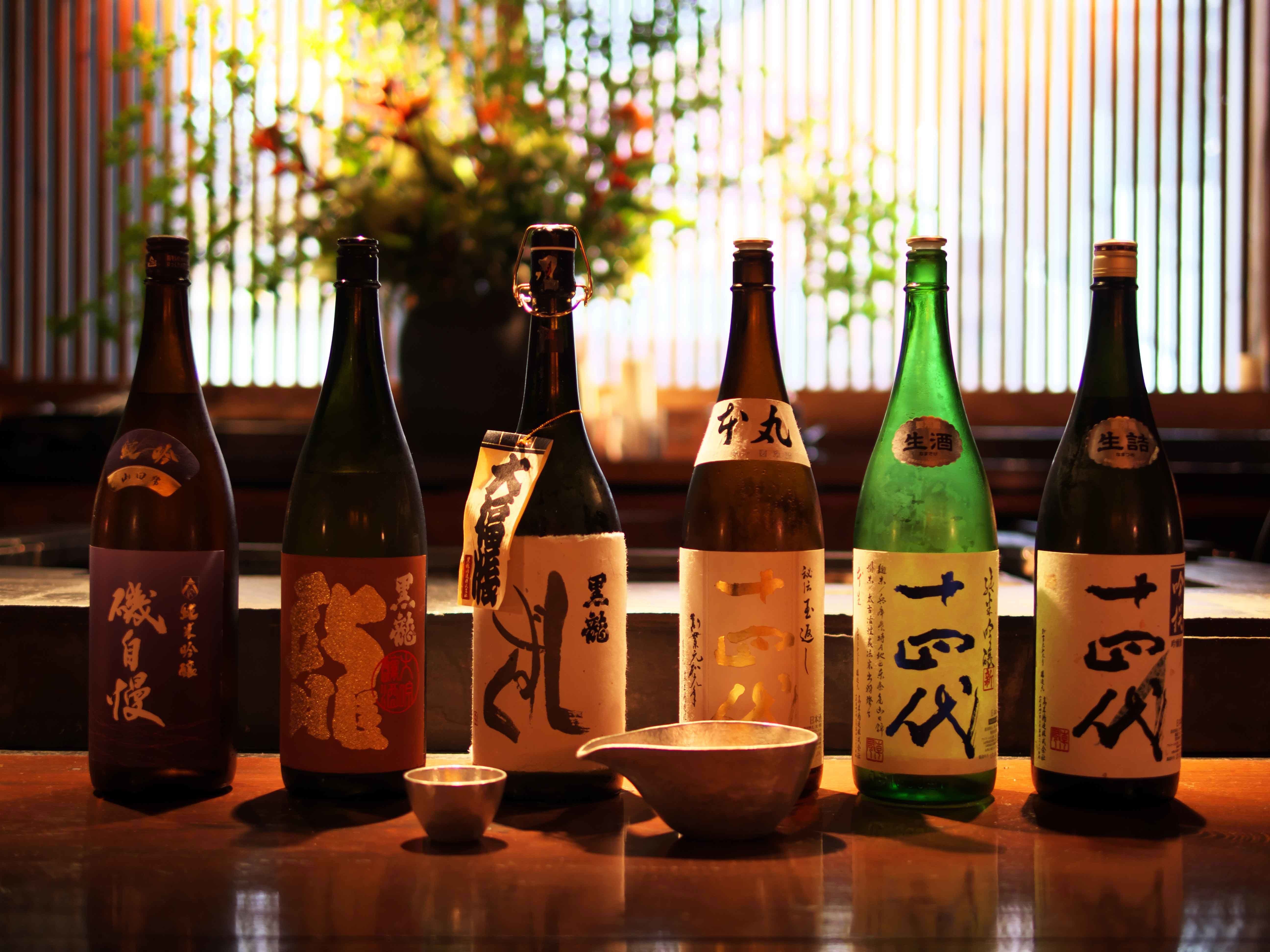 オーナーの故郷である福井県の地酒「黒龍」を始め、日本酒好きにはたまらない名酒を揃える。