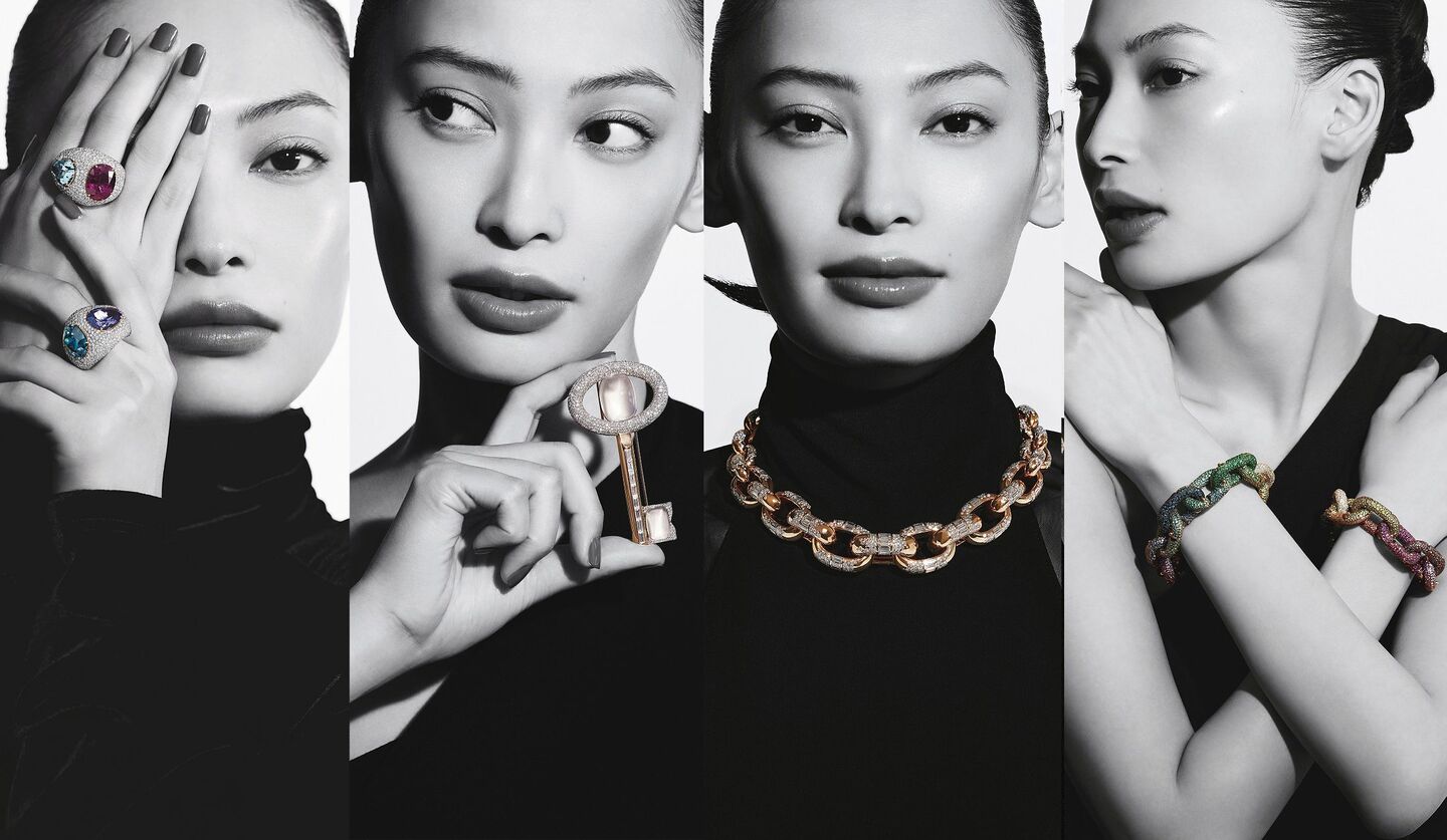 「ポメラート」の真髄とも言うべきジュエリーを纏う俳優の大政絢さんの画像