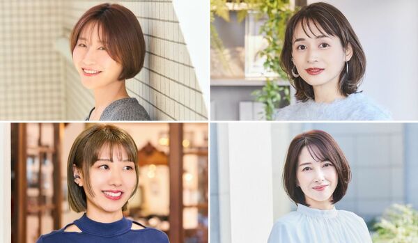 【丸顔さん向け】40代に似合う「前髪ありボブ」おすすめ