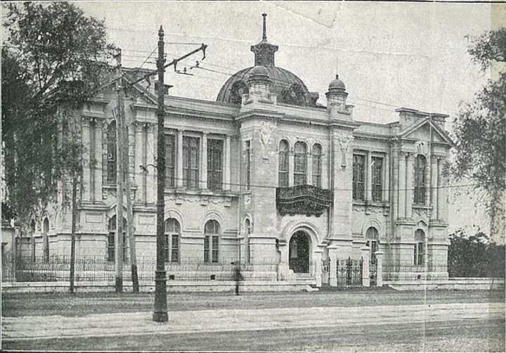戦前の東京市立日比谷図書館(「最新東京名所百景」より)