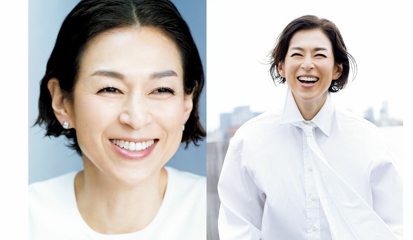 俳優・鈴木保奈美さんの写真2点