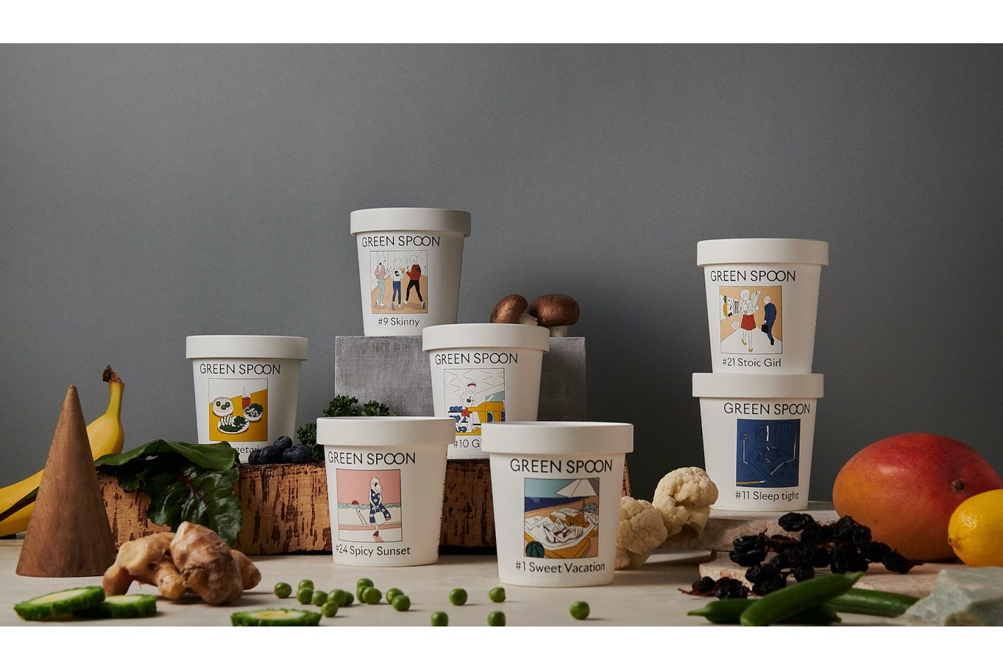 定額制パーソナルスムージー「GREEN SPOON」商品パッケージのイメージ