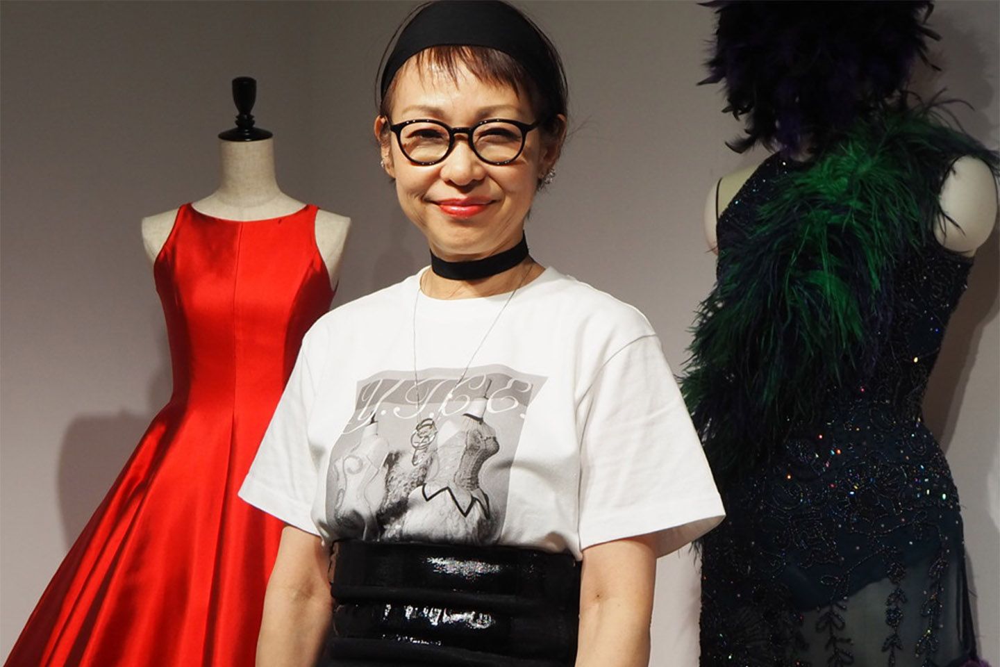 安野ともこさん。着ていらっしゃるTシャツも会場にて販売されています。