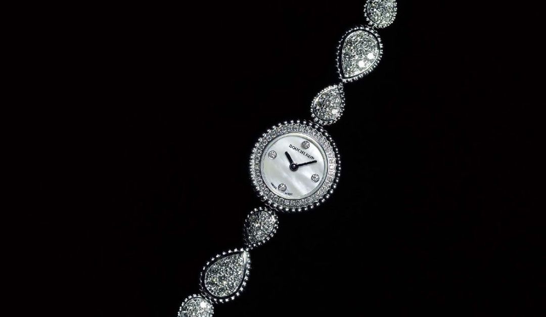 BOUCHERON 置き時計 ブシュロン/カレスクエアケース/ゴールドダイヤル/Boucheron