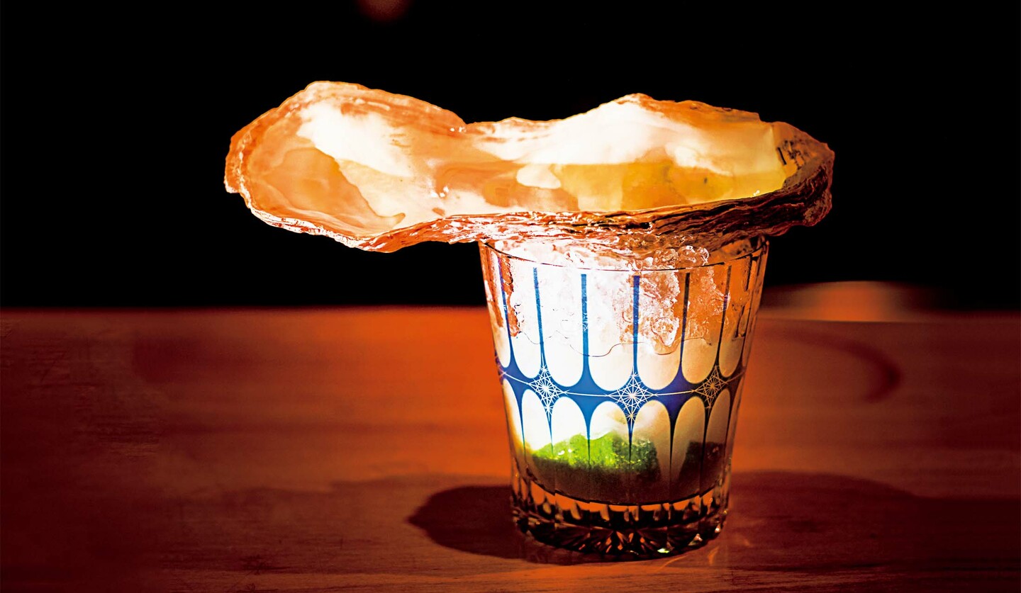 東京・江戸川区「Cocktail Bar Raven」のカクテル「貝ピリーニャ」