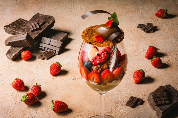 京都_1,ホテル_1,スイーツ_1,パフェ_1,チョコレート_1,いちご_1