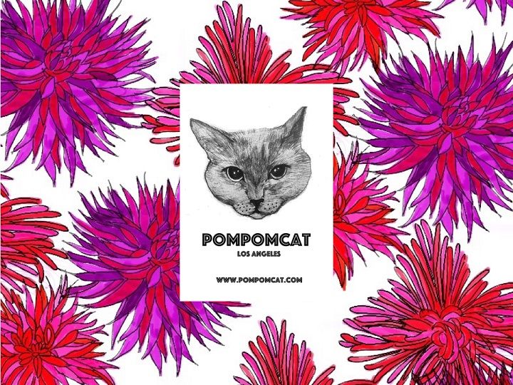 「POMPOMCAT」は、LA在住のネコ好きクリエイティブディレクターが立ち上げたプロジェクト。