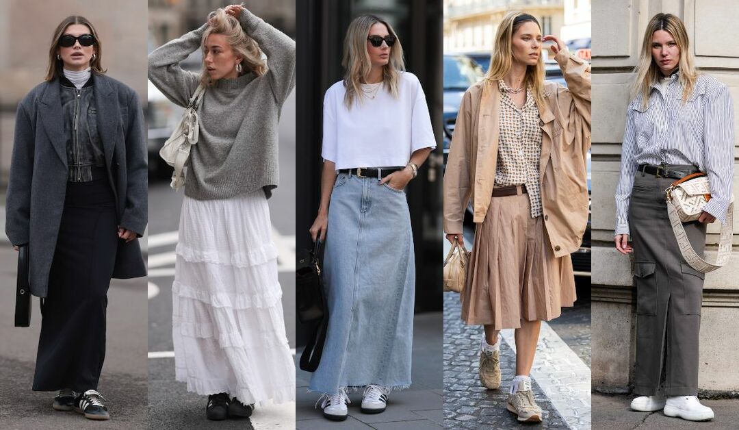 大人こそ似合う「スカート×スニーカー」コーデ【見本27選】 | Precious  