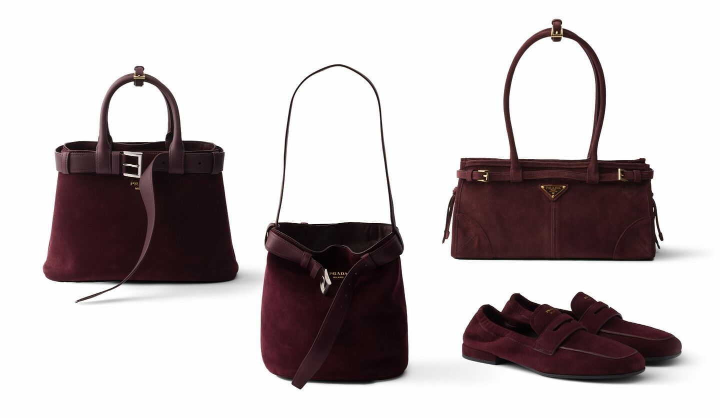 「プラダ」のスエードバッグ&シューズ