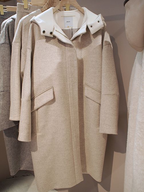 ebure(エブール)2017秋冬展示会ウールモヘアコート¥120,000
