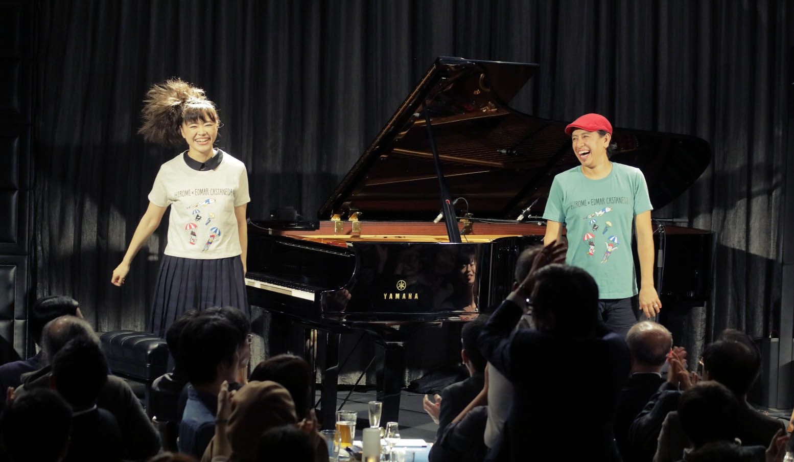 昨年の上原ひろみとのライブ。ふたりの笑顔も最高だった!撮影 : 佐藤 拓央