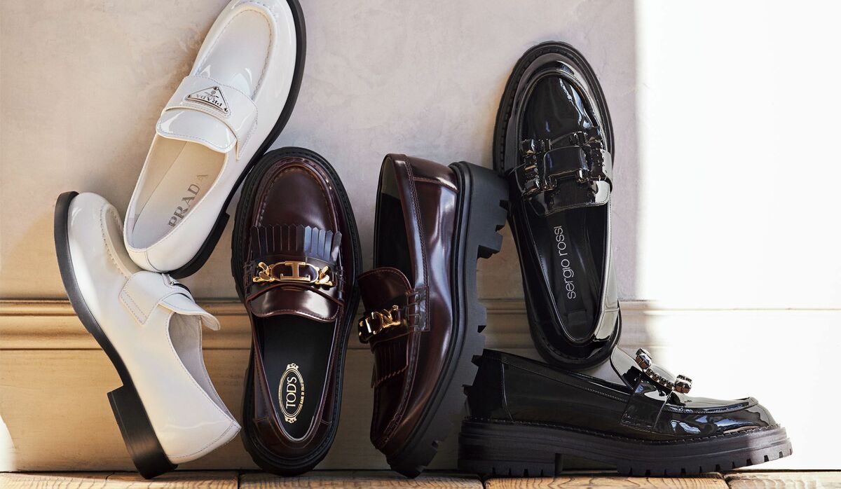 TOD'S ブラック トッズ ローファー 厚底 チャンキー8.5 prada
