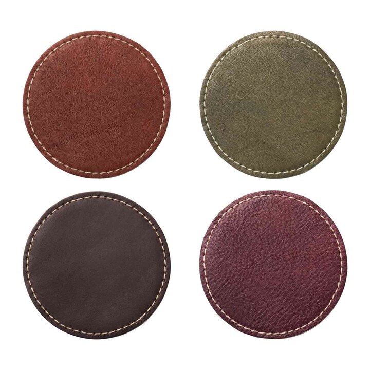 左上からブラウン、オリーブ、 ダークブラウン、ボルドー