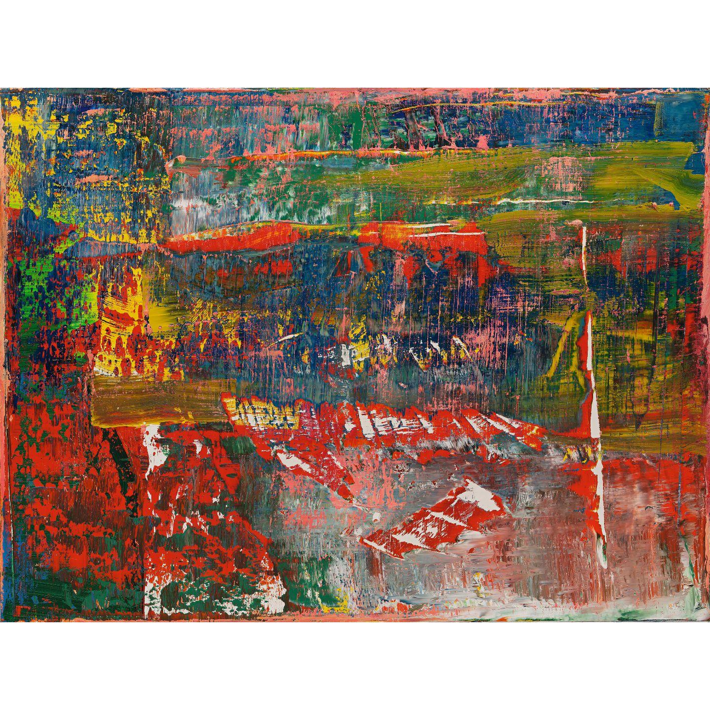 ゲルハルト・リヒター 《Abstract Painting(940-3)》2015年 キャンバスに油彩 92x122cm Courtesy Wako Works of Art