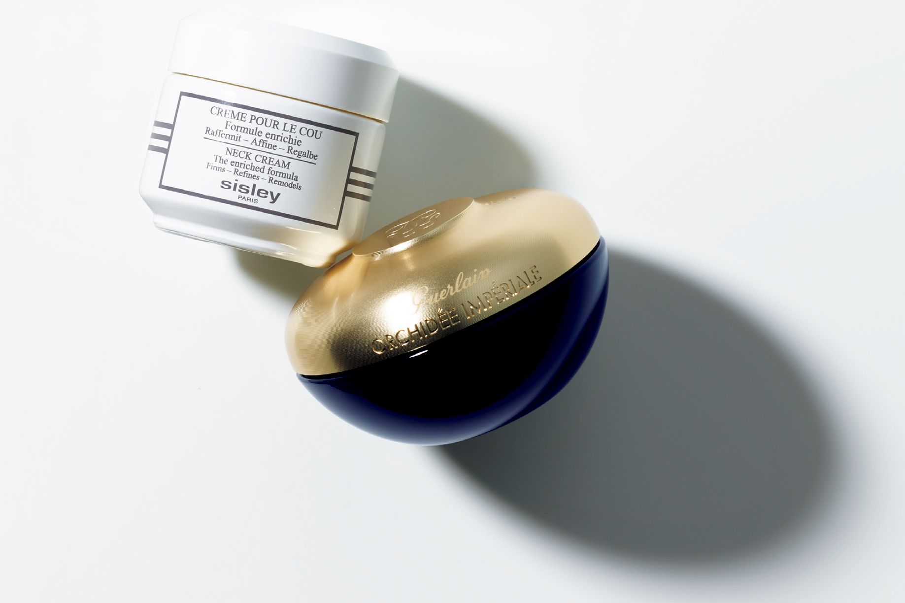 左から/■1:シスレー クレーム プール クー N 50ml ¥17,000、■2:ゲラン オーキデ アンペリアル ザ ネック&デコルテ クリーム 75ml ¥46,000