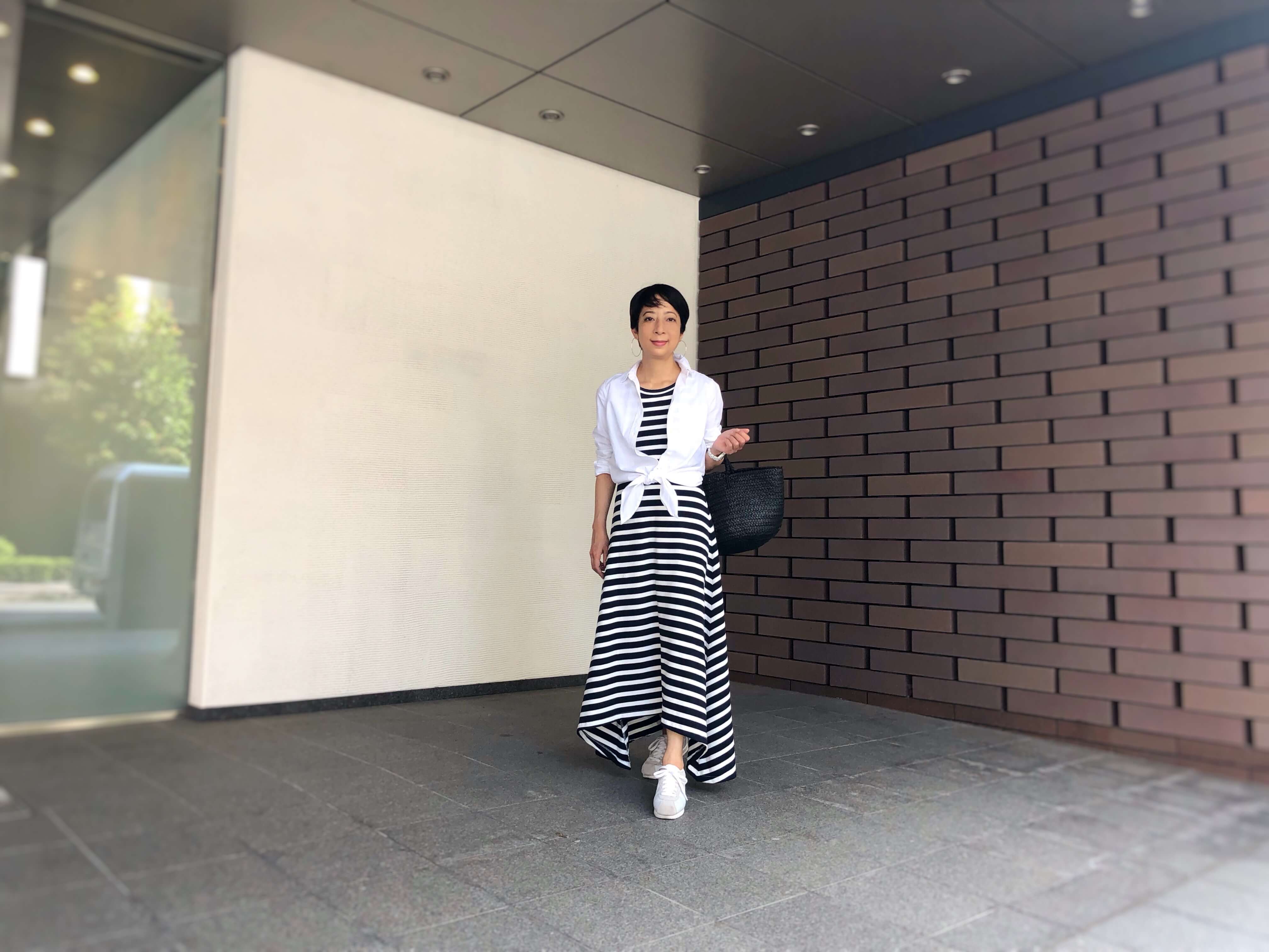 ワンピース_1,シャツ_1,大人コーデ_1