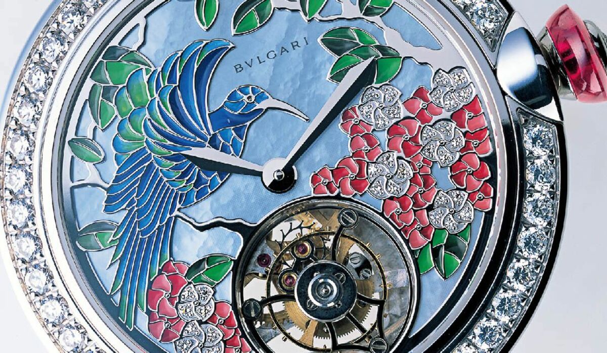 ブルガリルチェア時計ラピスラズリ