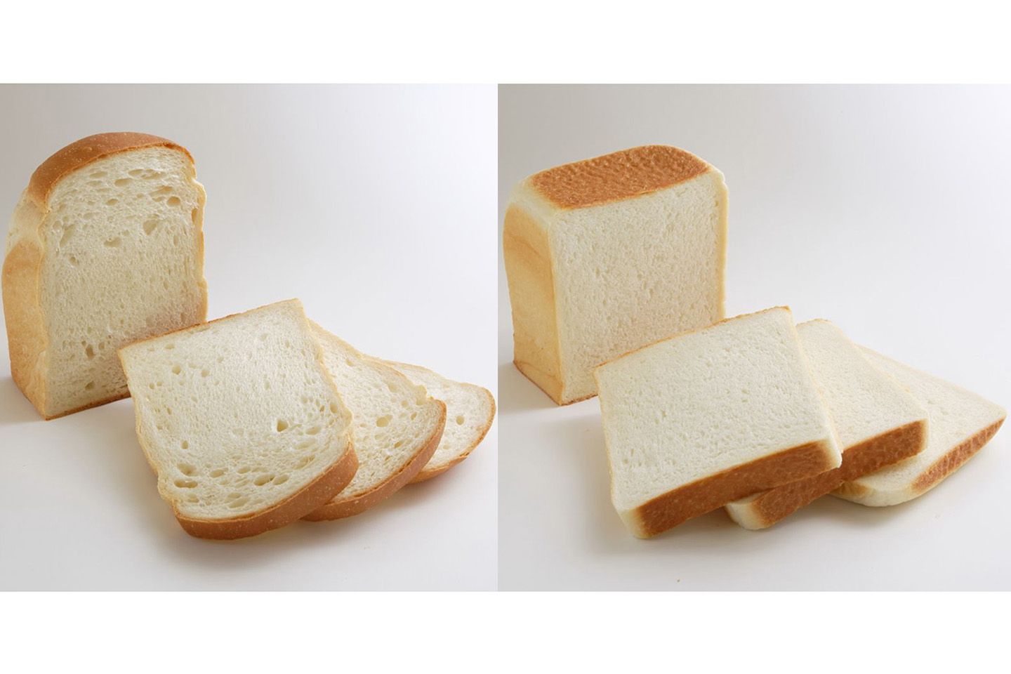 左から/「塩食パン」¥380・「アイス食パン」¥380(税込)発売中