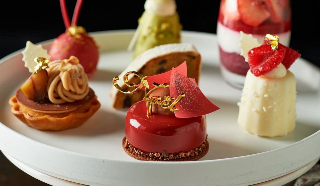 新作Angel champagne Holiday クリスマス 赤緑2本ファー