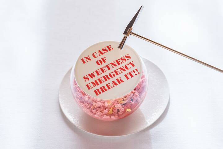 ルカ氏が作った「ラズベリーとヴァニラのコンポジション」