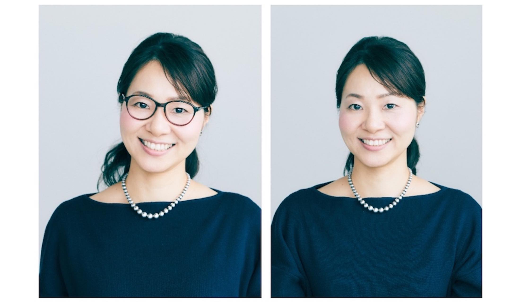 同じメガネでも角度が変わるだけで表情が変わることを実感
