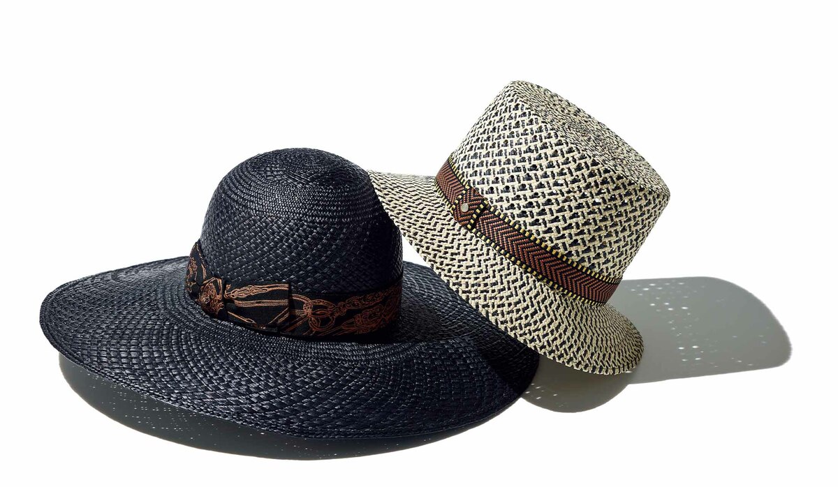 伝統的手作業でつくられた、美しいエルメスのパナマ素材のハット