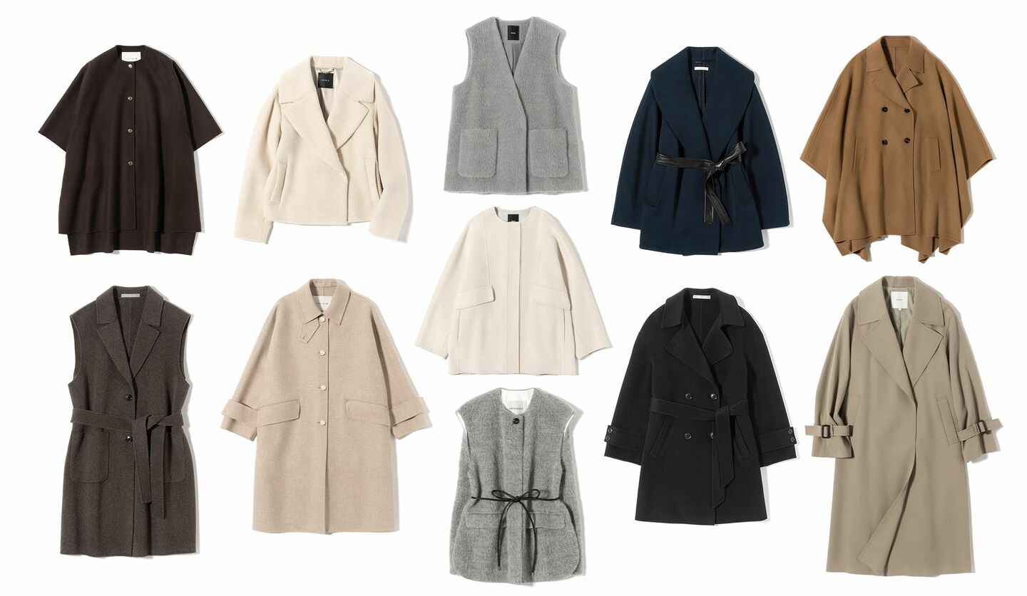 マッキントッシュ、セオリーリュクス、デパリエ、エポカ、エブール、エステータのアウター