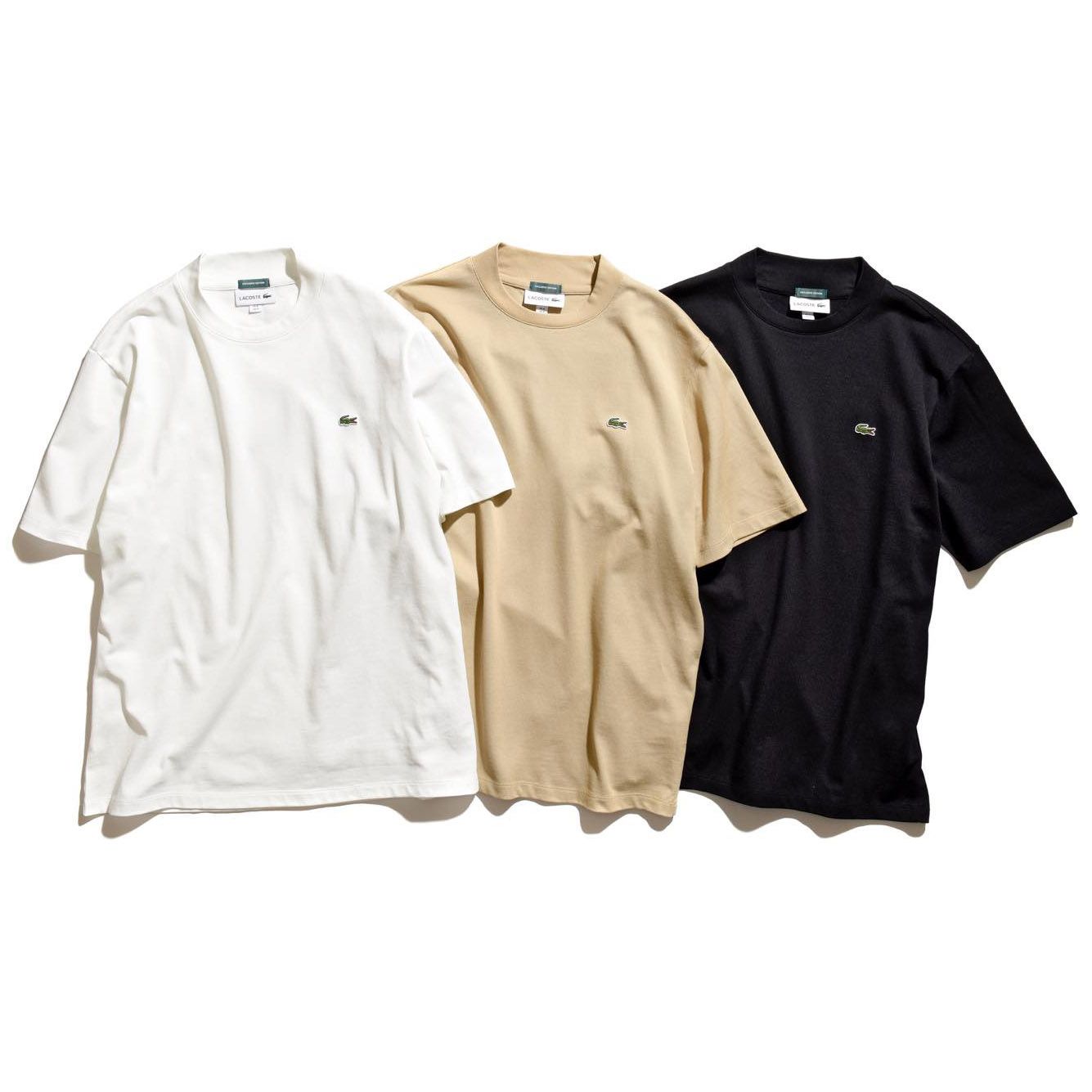 Tシャツ各¥8,000(ナノ・ユニバース カスタマーサービス〈ラコステ × ナノ・ユニバース〉)