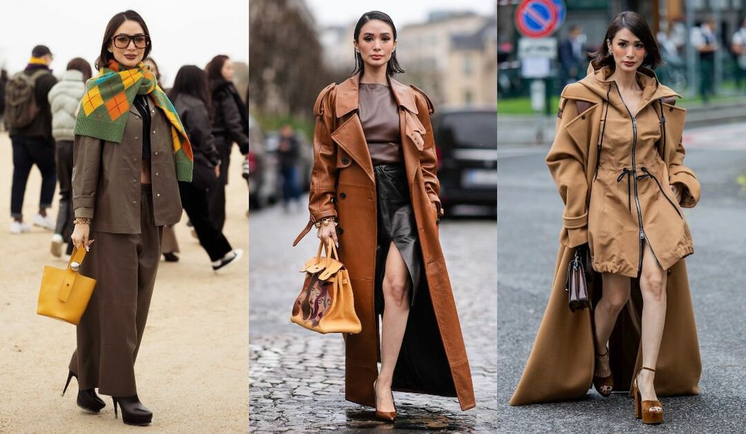 軽やか！端境期ならではの 「ブラウン」着こなし【海外スナップ