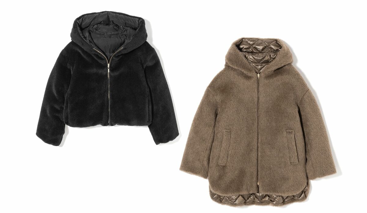 Sマックス・マーラ リバーシブルダウン Max Mara リバーシブル テクニカル キャンバス ダウンジャケット (Max