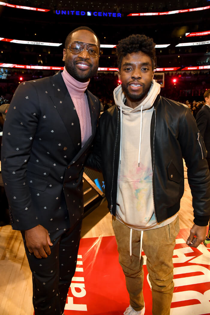2020年2月15日、シカゴで開催された「2020 State Farm All-Star Saturday Night」。左はマイアミ・ヒートなど複数のNBAチームで活躍したドウェイン・ウェイド。