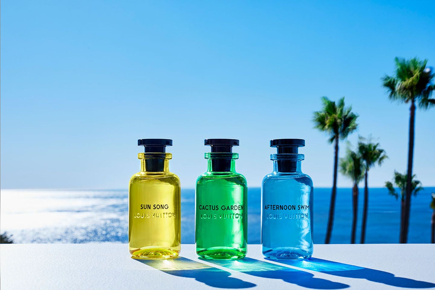 3種の新しい香り「Parfums de Cologne(パルファン・ド・コローニュ)」。Photo by © Louis Vuitton Malletiera